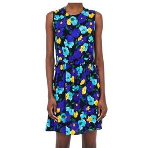 Zara Blue Floral Dress